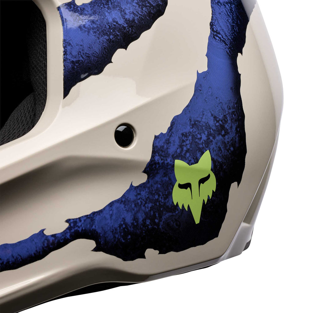 FOX MX | Enduro Helmet - V1 AWARENESS LE (Chalk/Blueberry)