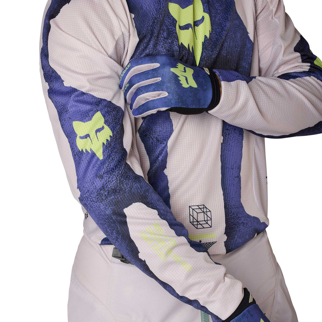 FOX (Limited Edition) MX Jersey & Pant Kit Deal - 180 AWARENESS (Chalk/Blueberry)