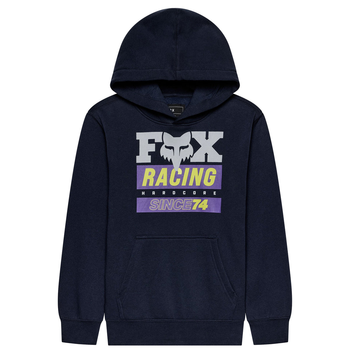 FOX Racing Youth Hoodie - SINCE 74 Fleece Pullover (Midnight)
