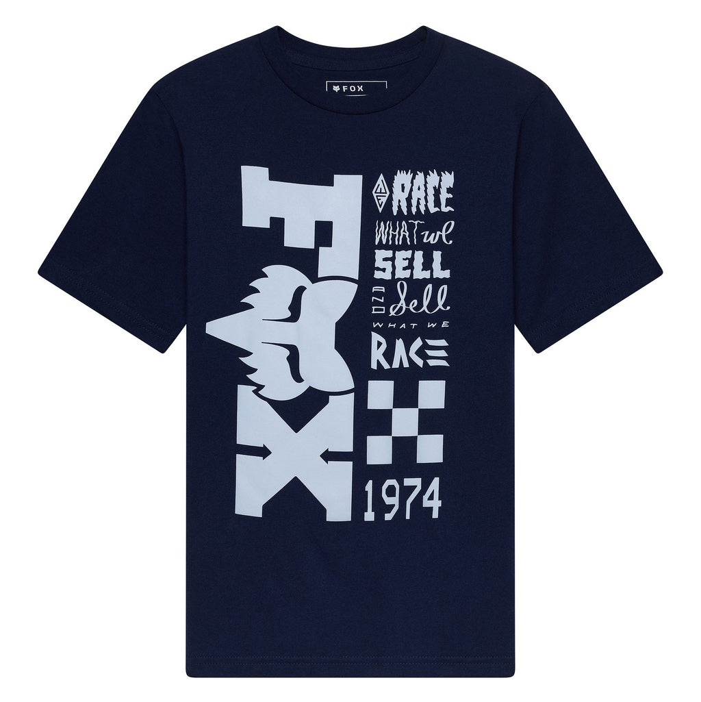 FOX Racing Youth T-Shirt - BEND SS TEE (Navy)
