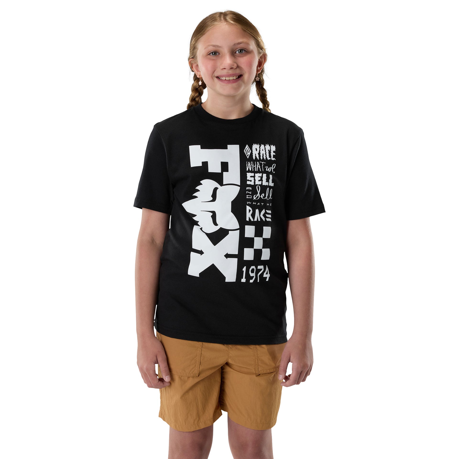 FOX Racing Youth T-Shirt - BEND SS TEE (Ultra Black)