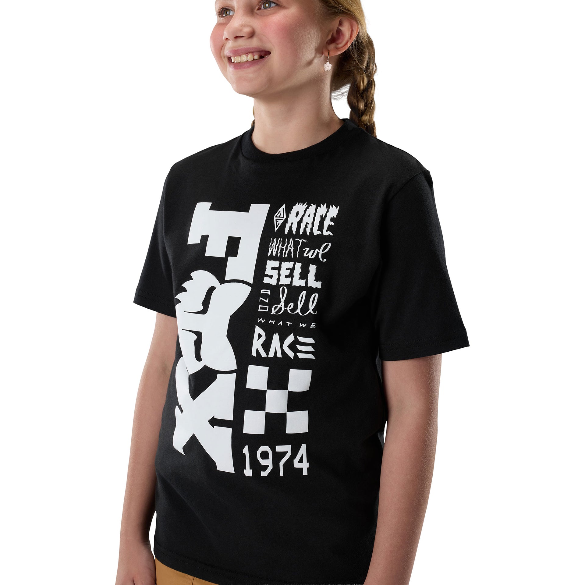 FOX Racing Youth T-Shirt - BEND SS TEE (Ultra Black)