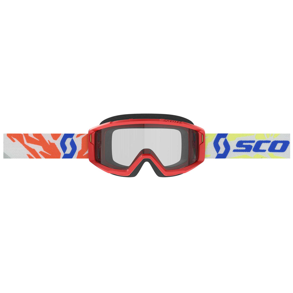 Scott Youth PRIMAL Goggles (Red) Clear Lens