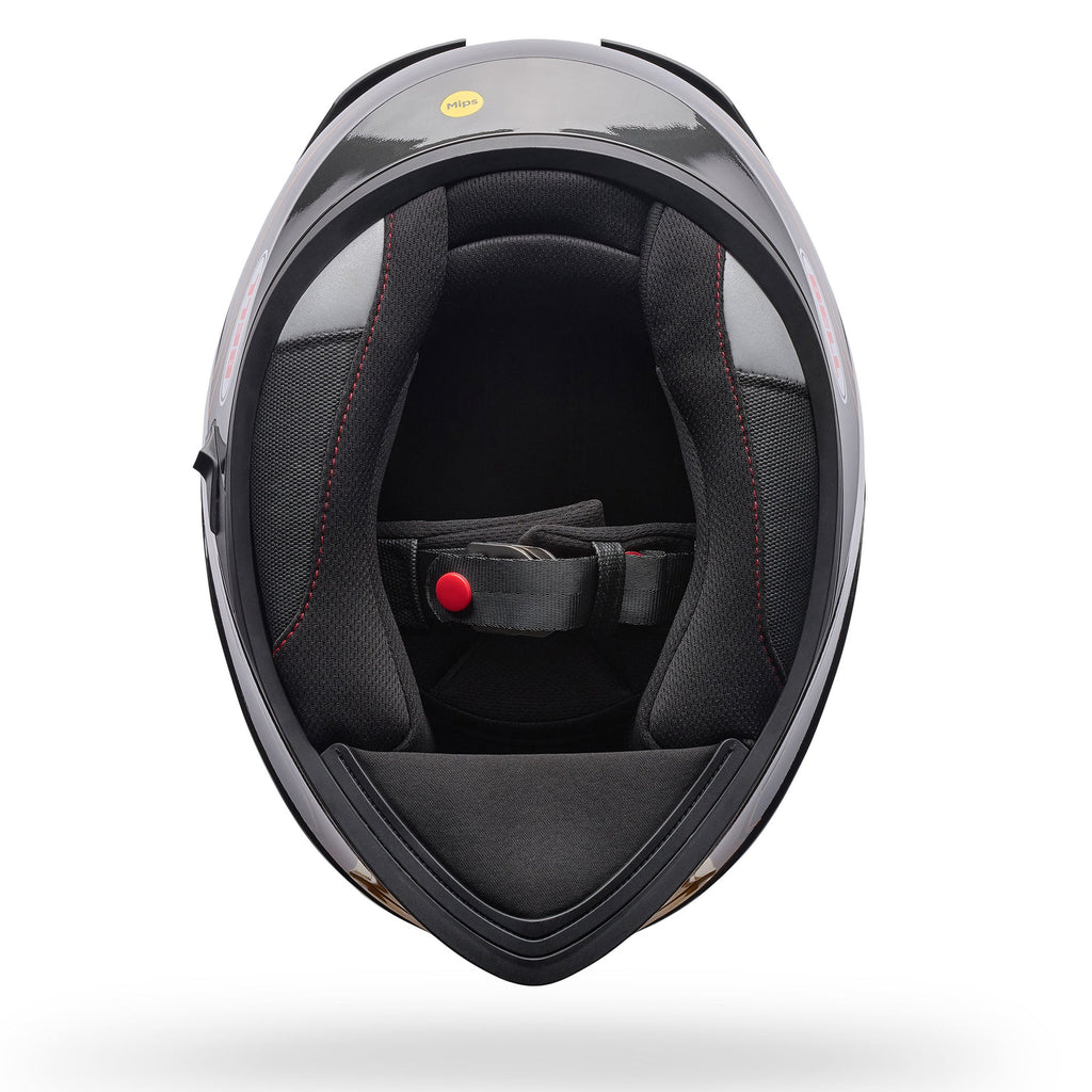 BELL Lithium MIPS Plus FLUX SE Motorcycle Helmet (Ultra Black/Gold) Clear & Mirror Gold Visor