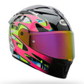 BELL Lithium MIPS Plus SYNCHRO Motorcycle Helmet (Black/Pink/White) Clear & Mirror Pink Visor