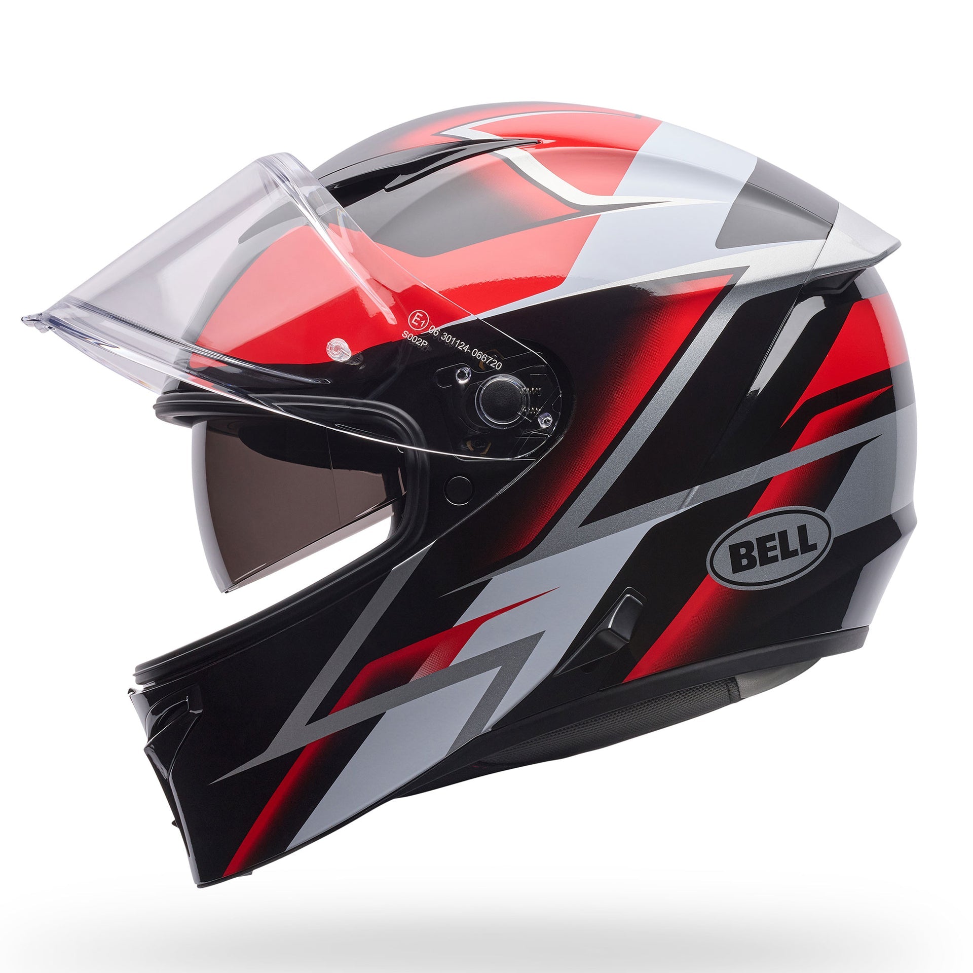 BELL Lithium MIPS KINETIC Motorcycle Helmet (Black/Red/White)