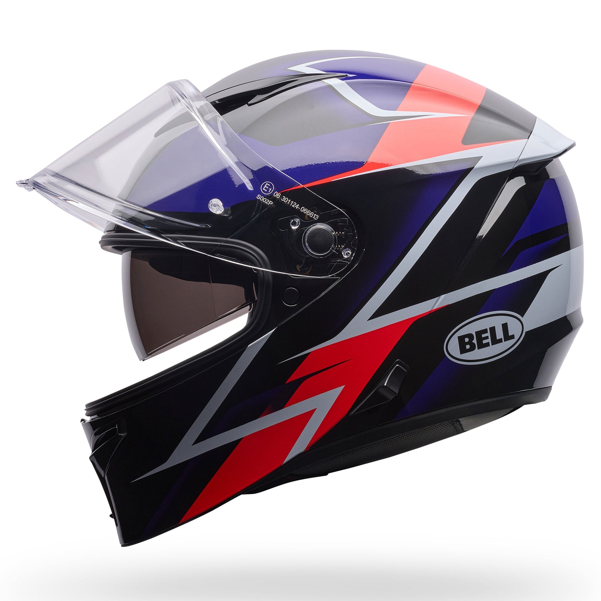 BELL Lithium MIPS KINETIC Motorcycle Helmet (Black/Ultra Violet/White)