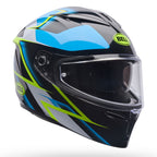 BELL Lithium MIPS KINETIC Motorcycle Helmet (Black/Blue/White/Yellow Fluo)