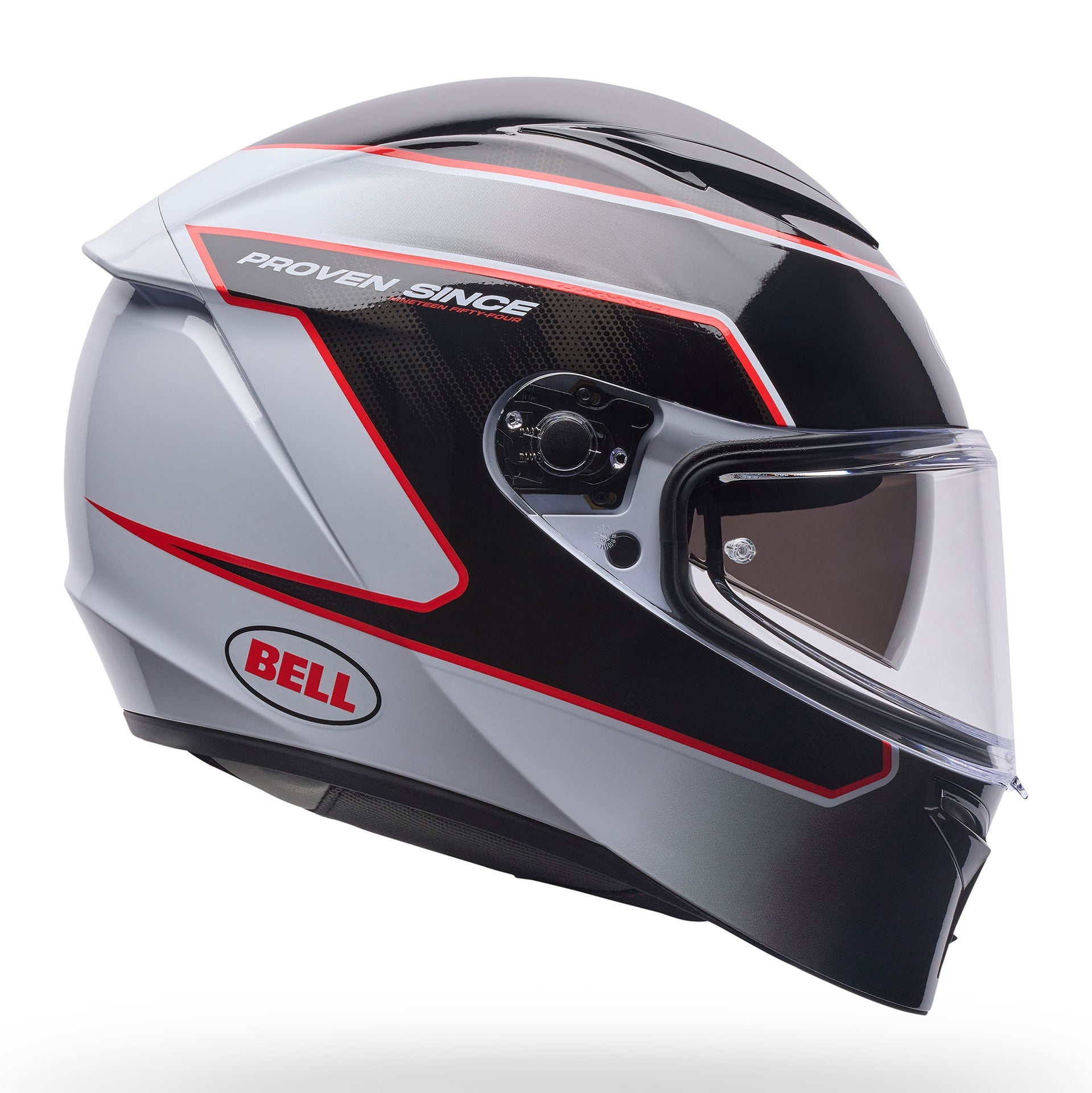BELL Lithium MIPS FLUX Motorcycle Helmet (White/Black/Red)