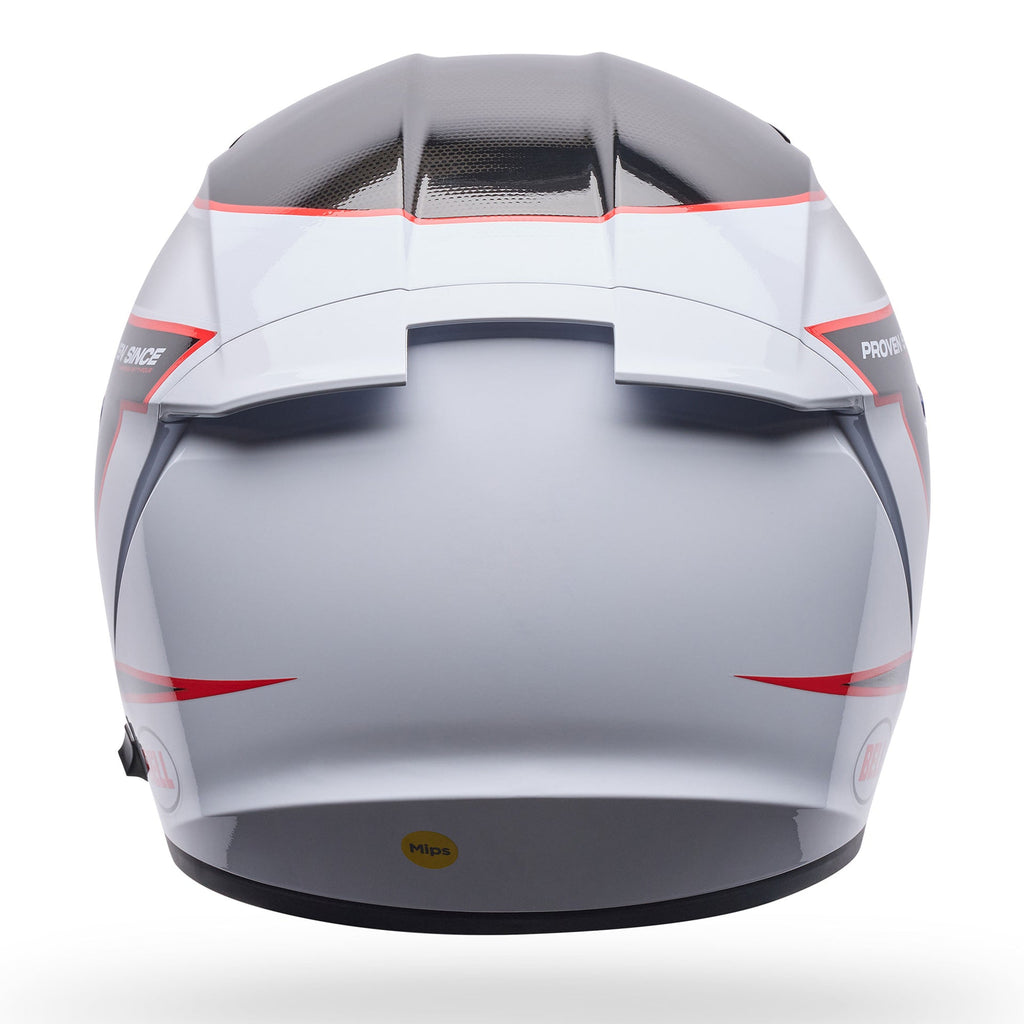 BELL Lithium MIPS FLUX Motorcycle Helmet (White/Black/Red)