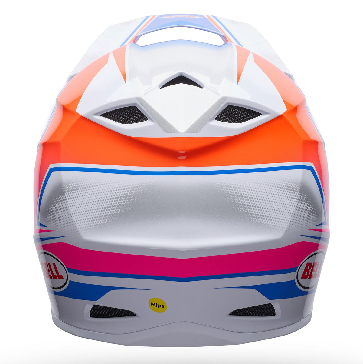 BELL MX-10 MIPS SPEEDWAY MX | Enduro Helmet (White/Blue/Red Fluo)