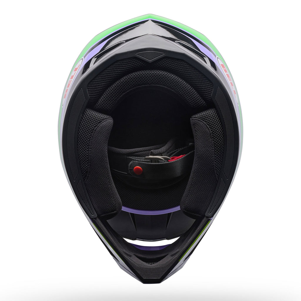 BELL MX-10 MIPS SPEEDWAY MX | Enduro Helmet (Black/Ultra Violet/Yellow Fluo)