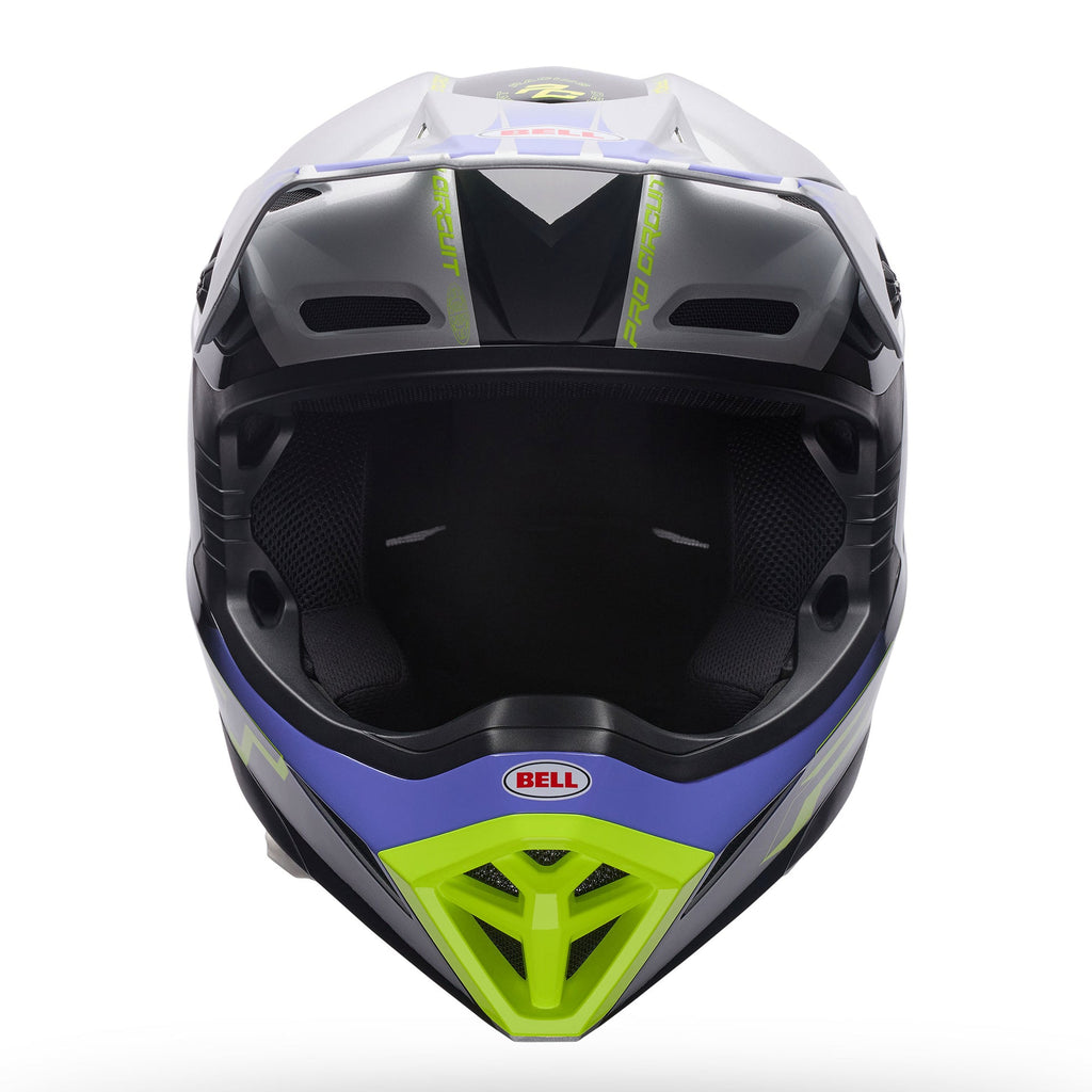 BELL MX-10 MIPS Pro Circuit INTAKE MX | Enduro Helmet (Black/Silver)