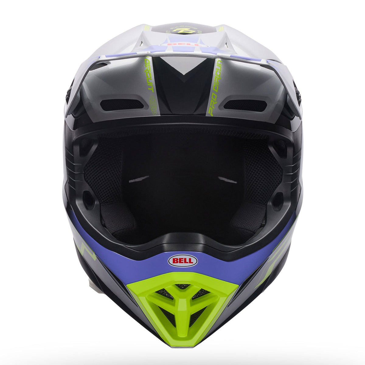 BELL MX-10 MIPS Pro Circuit INTAKE MX | Enduro Helmet (Black/Silver)