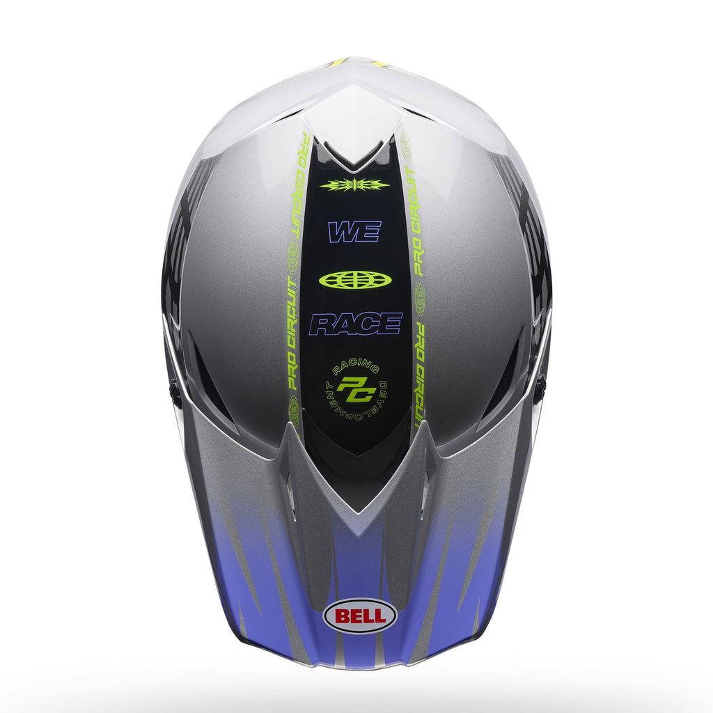 BELL MX-10 MIPS Pro Circuit INTAKE MX | Enduro Helmet (Black/Silver)