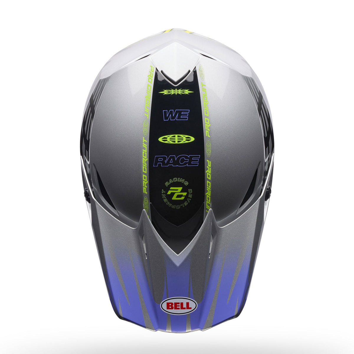 BELL MX-10 MIPS Pro Circuit INTAKE MX | Enduro Helmet (Black/Silver)