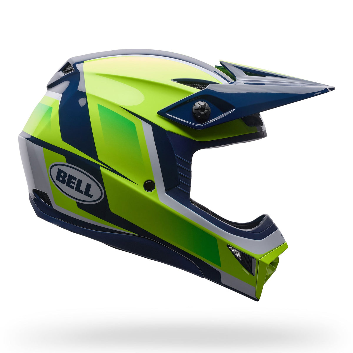 BELL Youth MX-10 MIPS SPIRAL MX Helmet (Yellow Fluo/Blue)