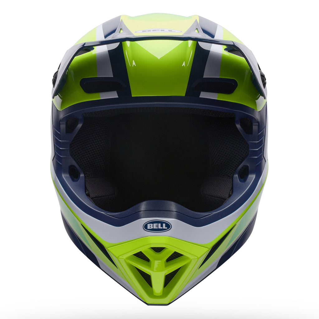 BELL Youth MX-10 MIPS SPIRAL MX Helmet (Yellow Fluo/Blue)