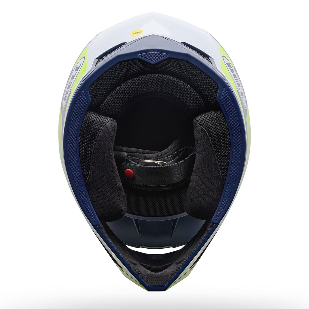 BELL Youth MX-10 MIPS SPIRAL MX Helmet (Yellow Fluo/Blue)
