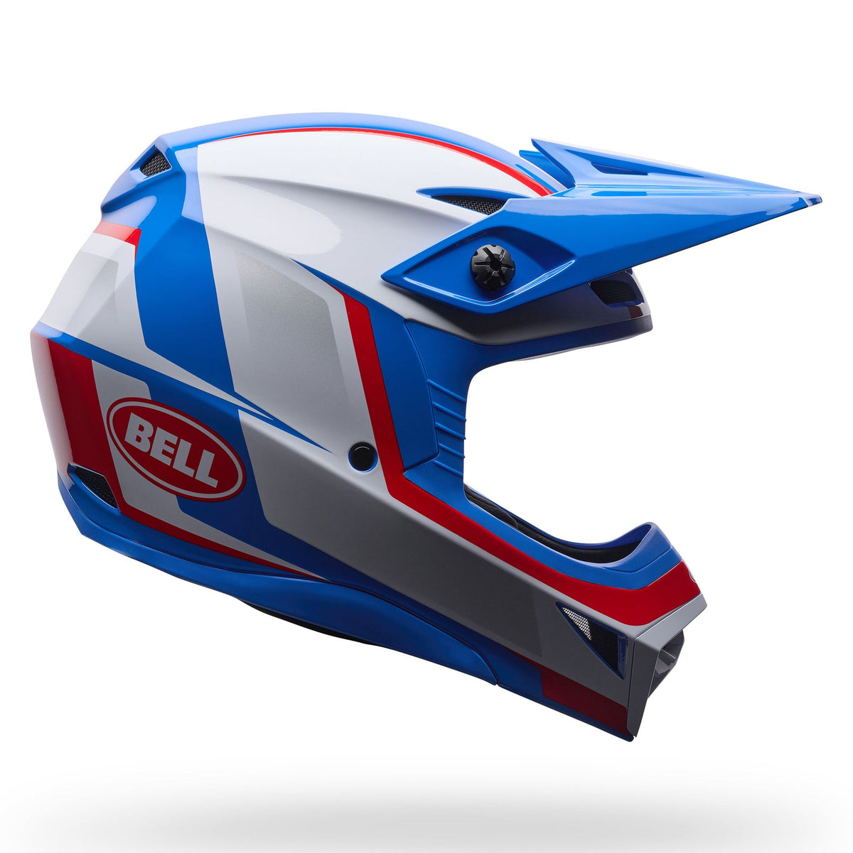 BELL Youth MX-10 MIPS SPIRAL MX Helmet (White/Red/Blue)