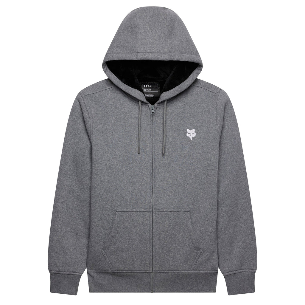 FOX Racing Mens Hoodie - Fox Head SASQUATCH Fleece Zip (Heather Graphite)