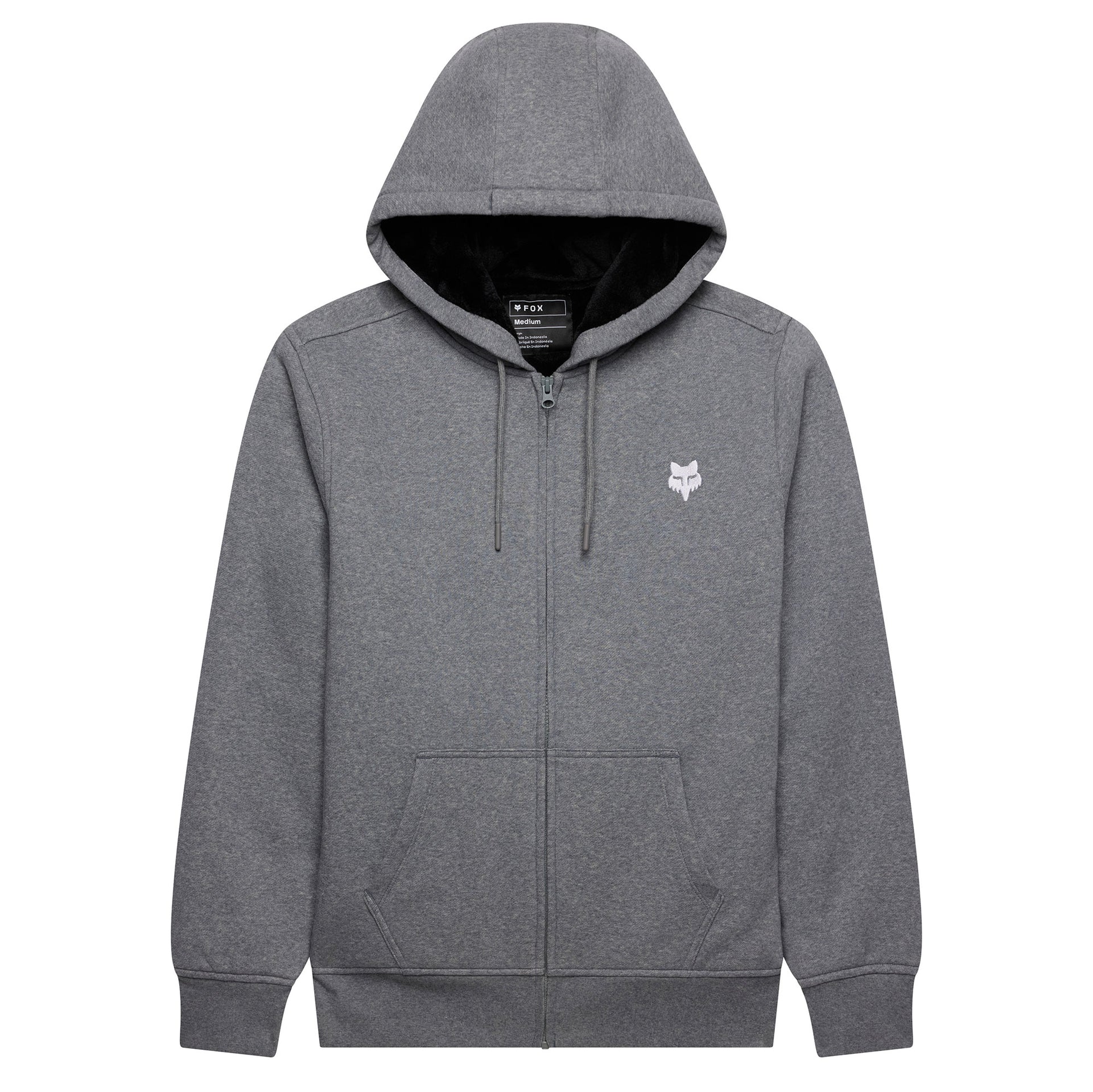 FOX Racing Mens Hoodie - Fox Head SASQUATCH Fleece Zip (Heather Graphite)