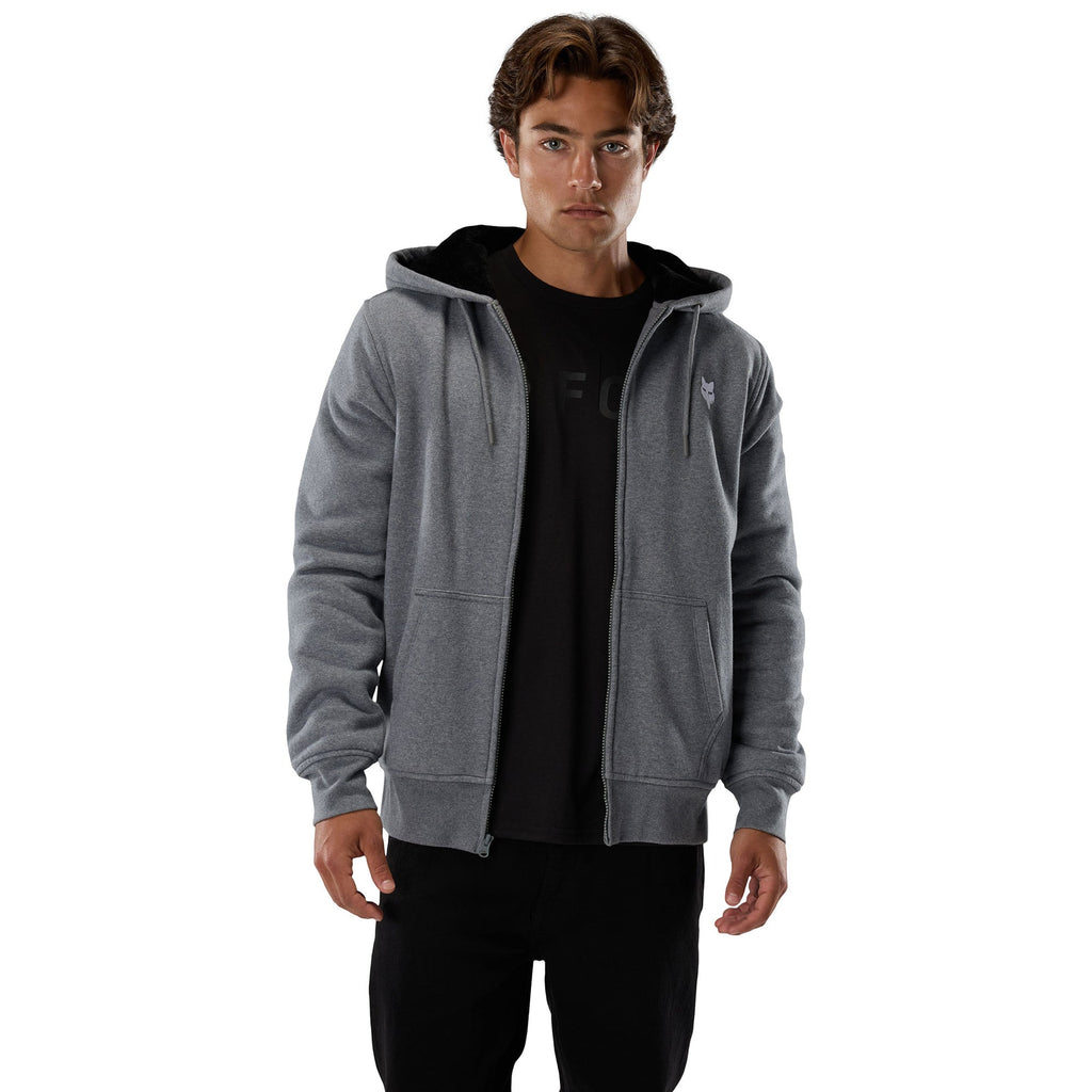 FOX Racing Mens Hoodie - Fox Head SASQUATCH Fleece Zip (Heather Graphite)
