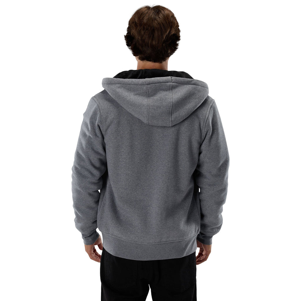 FOX Racing Mens Hoodie - Fox Head SASQUATCH Fleece Zip (Heather Graphite)