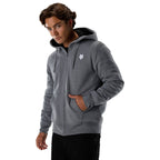 FOX Racing Mens Hoodie - Fox Head SASQUATCH Fleece Zip (Heather Graphite)