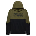 FOX Racing Mens Hoodie - ABYSS Fleece Pullover (Olive Green/Black)