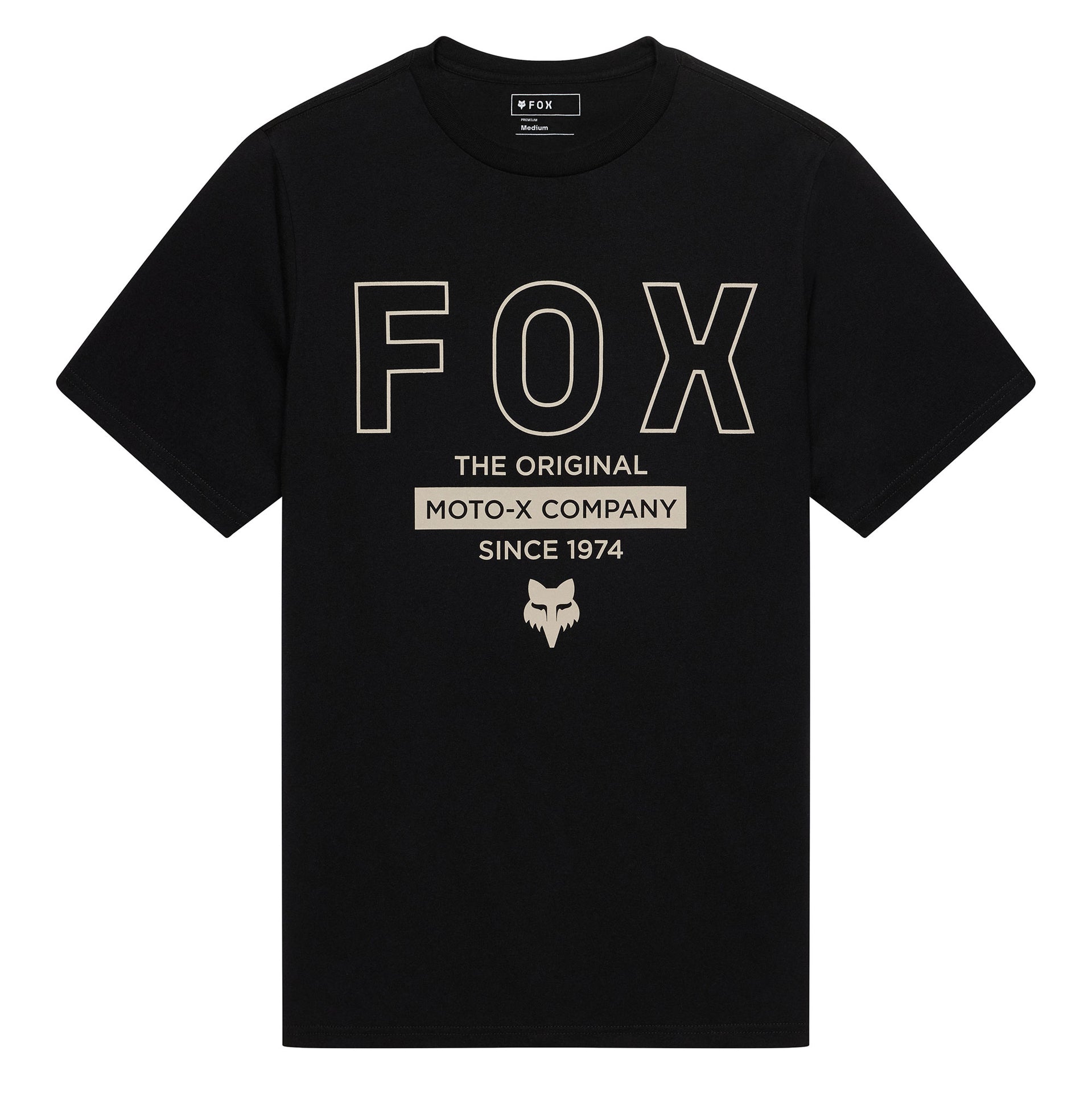 FOX Racing Mens T-Shirt - OUTLINE 195 Original SS TEE (Black)