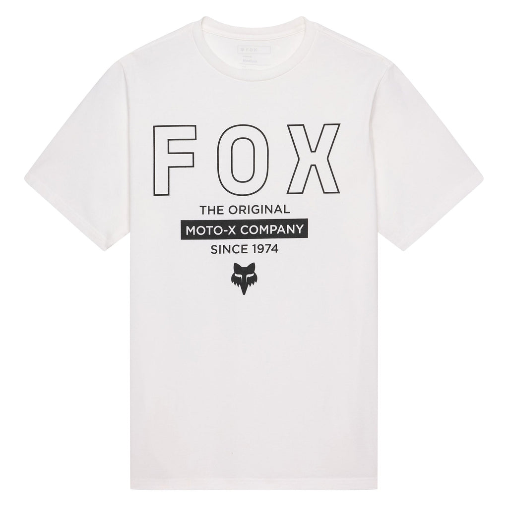 FOX Racing Mens T-Shirt - OUTLINE 195 Original SS TEE (White)