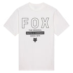 FOX Racing Mens T-Shirt - OUTLINE 195 Original SS TEE (White)