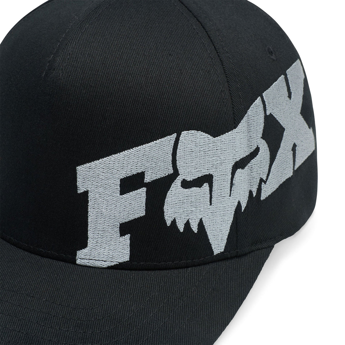 FOX Racing Mens Cap - FOX HEAD X Flexfit Hat (Black)