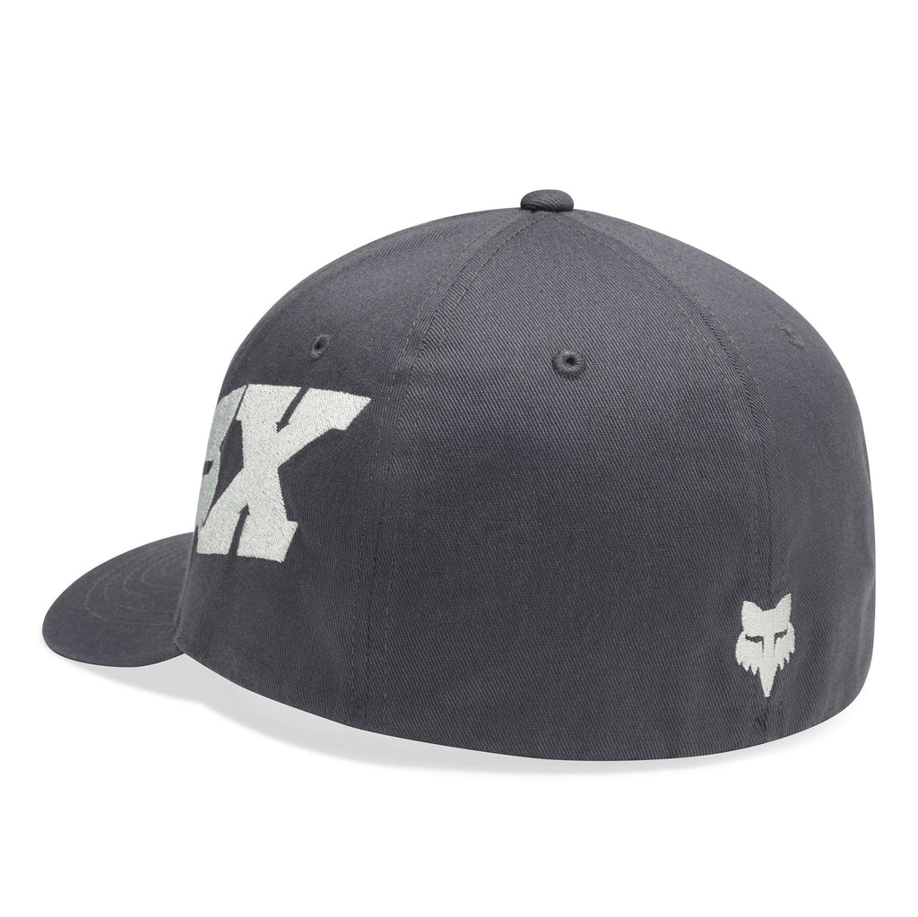 FOX Racing Mens Cap - FOX HEAD X Flexfit Hat (Dark Shadow)