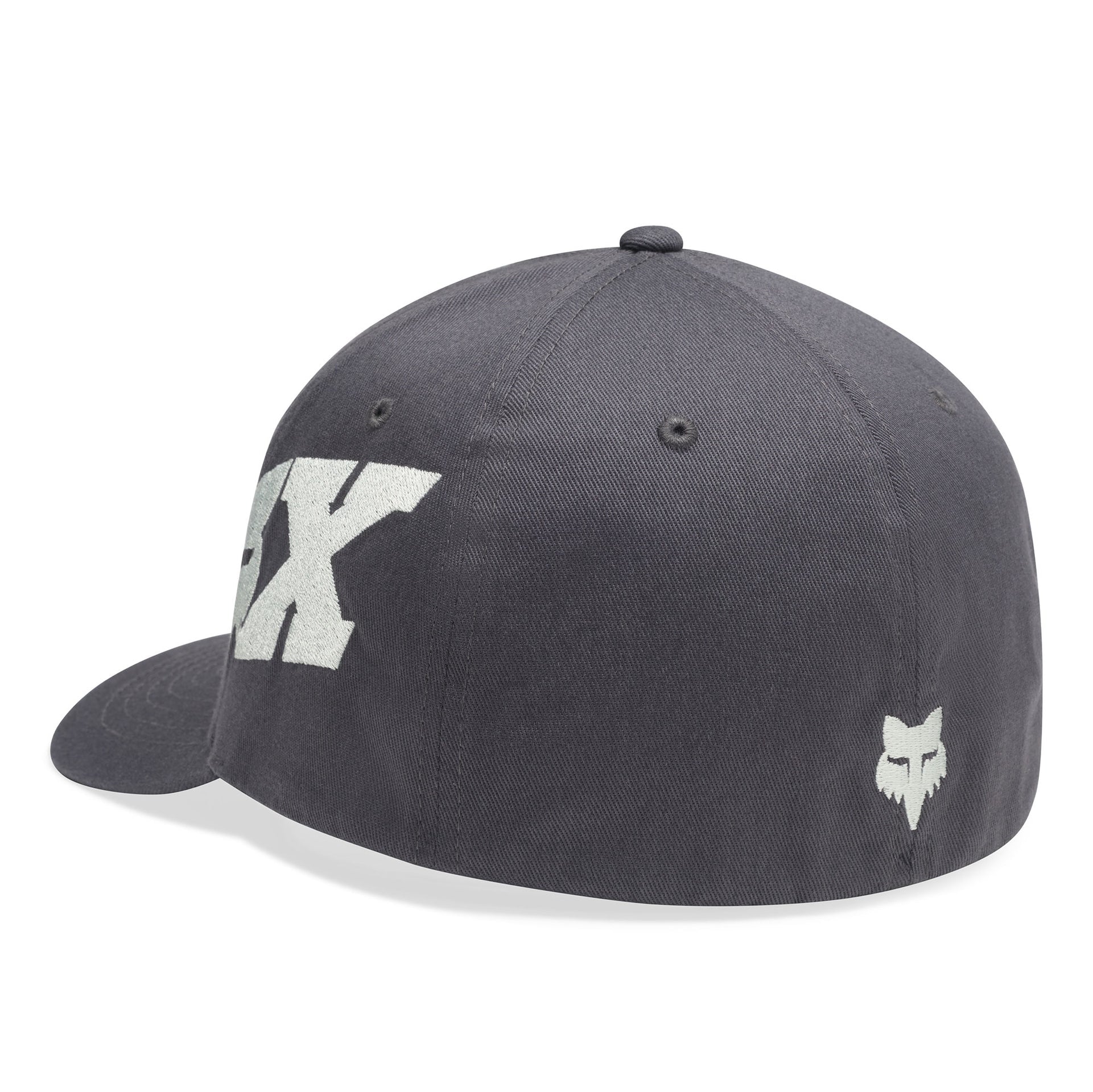 FOX Racing Mens Cap - FOX HEAD X Flexfit Hat (Dark Shadow)