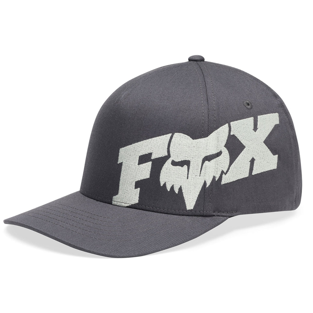 FOX Racing Mens Cap - FOX HEAD X Flexfit Hat (Dark Shadow)