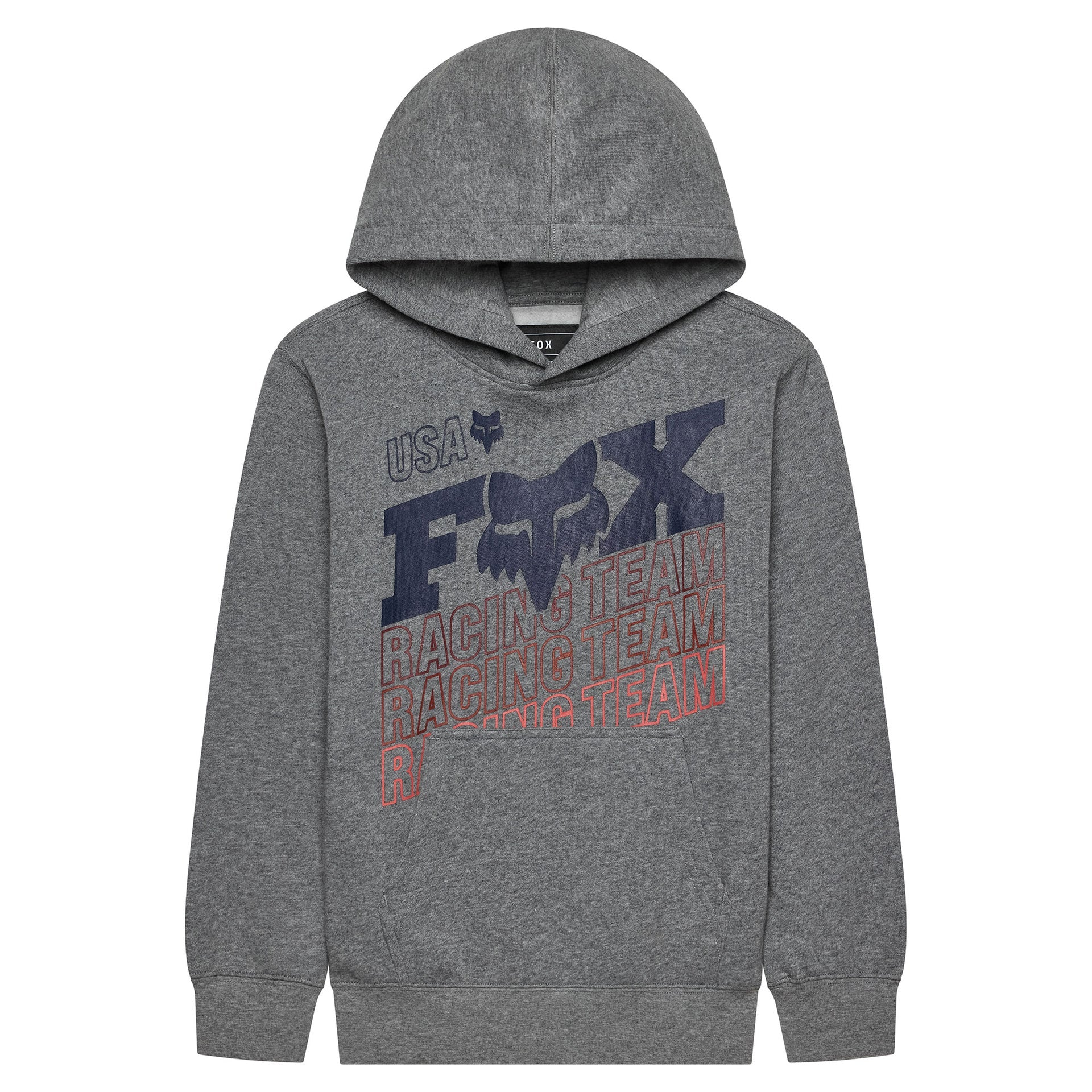 FOX Racing Youth Hoodie - COLDPRESS Fleece Pullover (Heather Graphite)