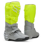 FOX Racing COMP Motocross Boots (Yellow/Grey)
