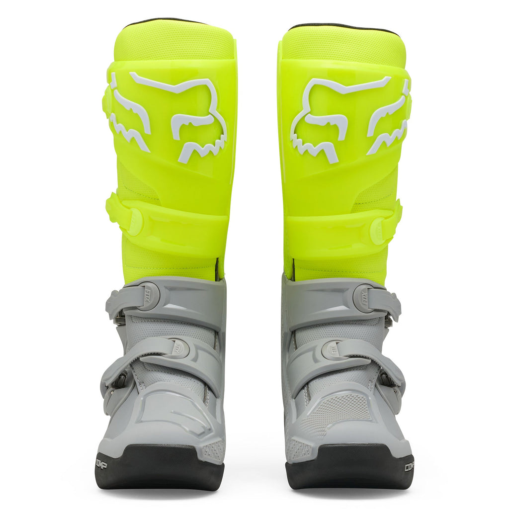 FOX Racing COMP Motocross Boots (Yellow/Grey)