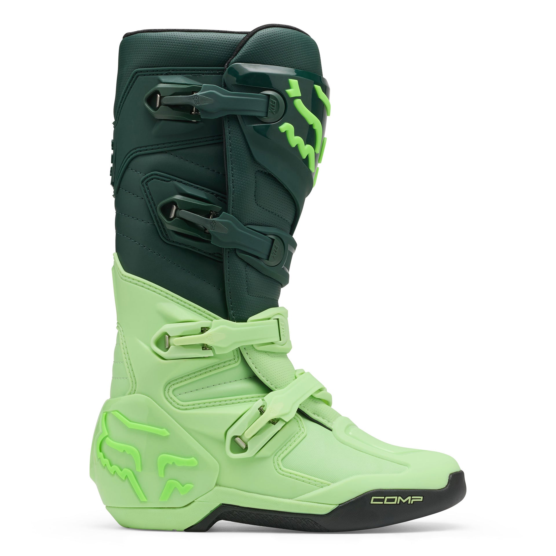 FOX Racing COMP Motocross Boots (Melon/Kiwi/Apple)