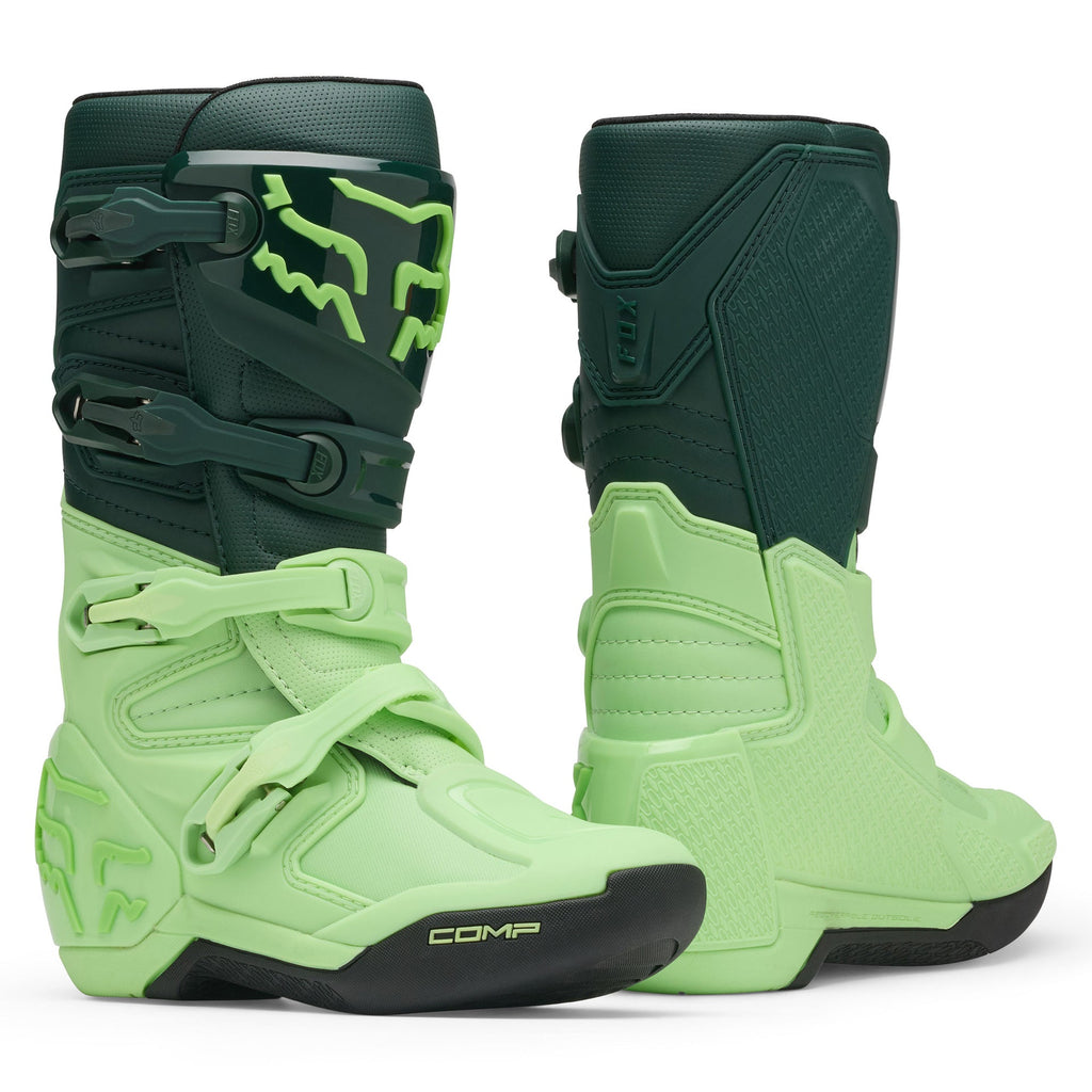 FOX Racing Youth COMP MX Boots (Melon/Kiwi)
