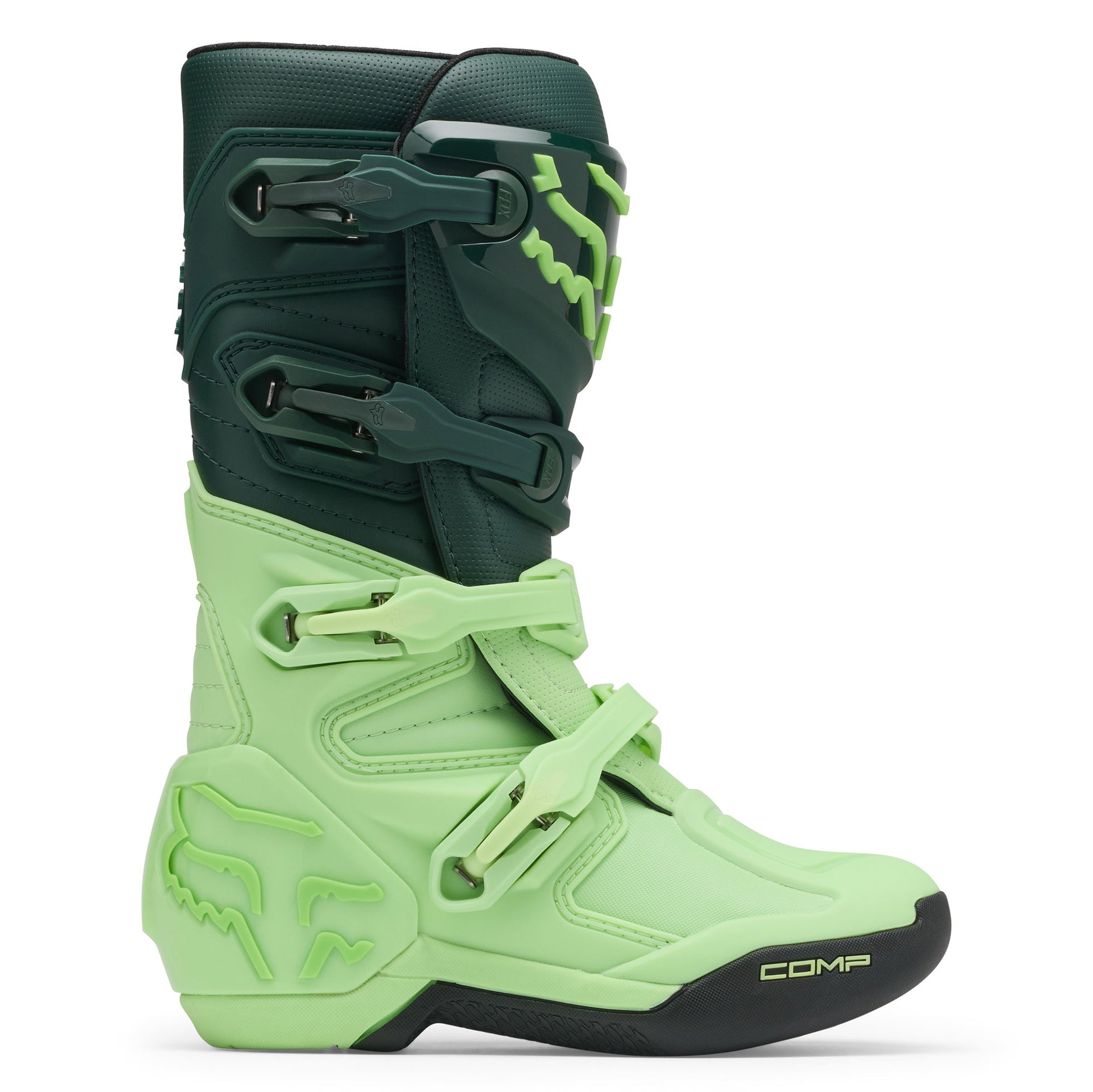 FOX Racing Youth COMP MX Boots (Melon/Kiwi)