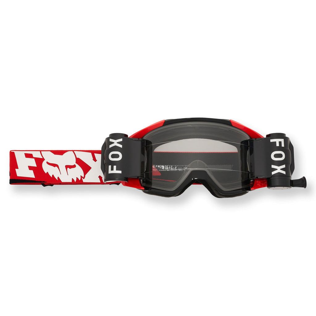 FOX Racing VUE Roll-Offs MX Goggles (Red/White/Black) Clear Lens