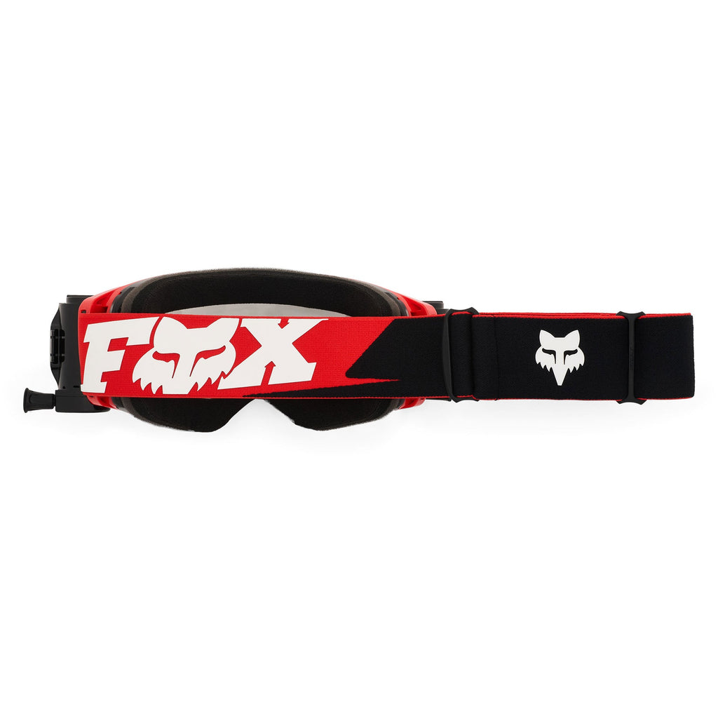 FOX Racing VUE Roll-Offs MX Goggles (Red/White/Black) Clear Lens