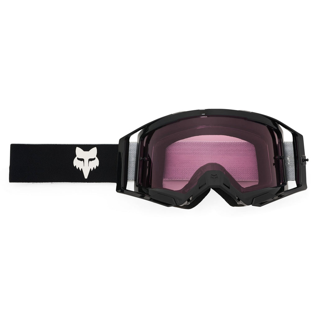 FOX Racing AIRSPACE V3 CORE MX Goggles (Black) Mirror Purple Lens