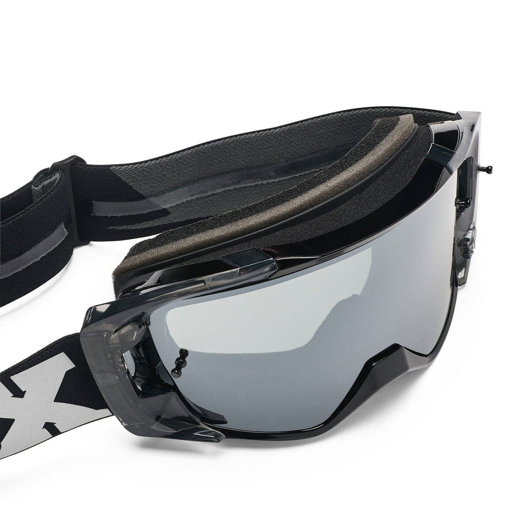 FOX Racing VUE CORE MX Goggles (Dark Shadow) Mirror Silver Lens