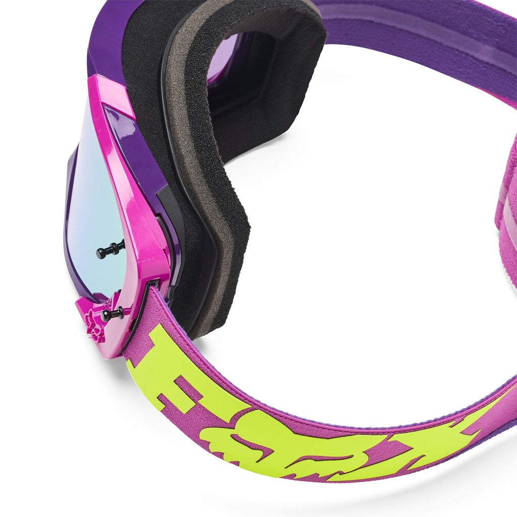 FOX Racing VUE CORE MX Goggles (Purple/Yellow) Mirror Gold Lens