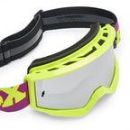 FOX Racing MAIN V3 RAID MX Goggles (Purple Lava) Mirror Silver Lens