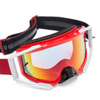 FOX Racing AIRSPACE V3 FOUNDRY MX Goggles (Chili Red) Mirror Red Lens
